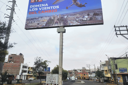 Paneles publicitarios en Huancayo, Yauli - La Oroya, Tarma Pichanaqui, Satipo