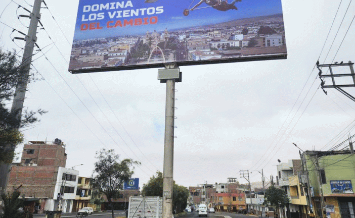 Paneles publicitarios en Huancayo, Yauli - La Oroya, Tarma Pichanaqui, Satipo
