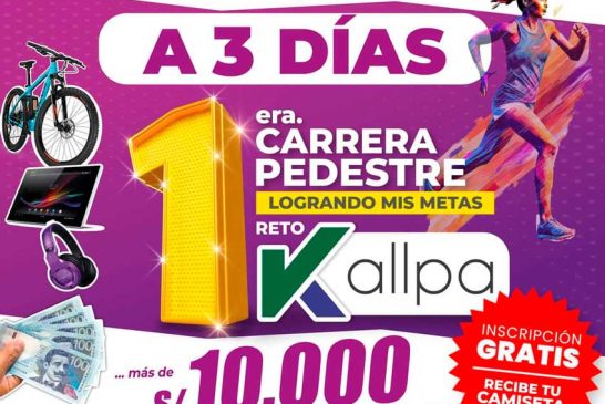 Más de 10 mil soles en premios en la primera Carrera Reto Kallpa 2023