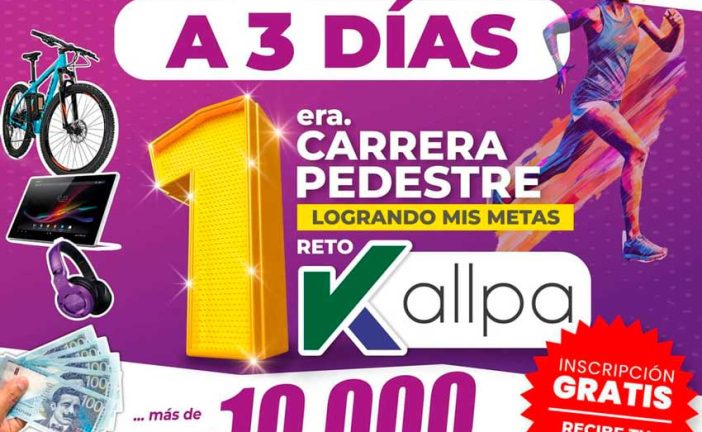 Más de 10 mil soles en premios en la primera Carrera Reto Kallpa 2023